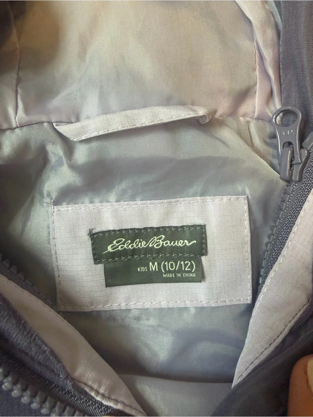 Eddie Bauer Lavender and Deep Purple Kids Girls Jacket Size 10-12